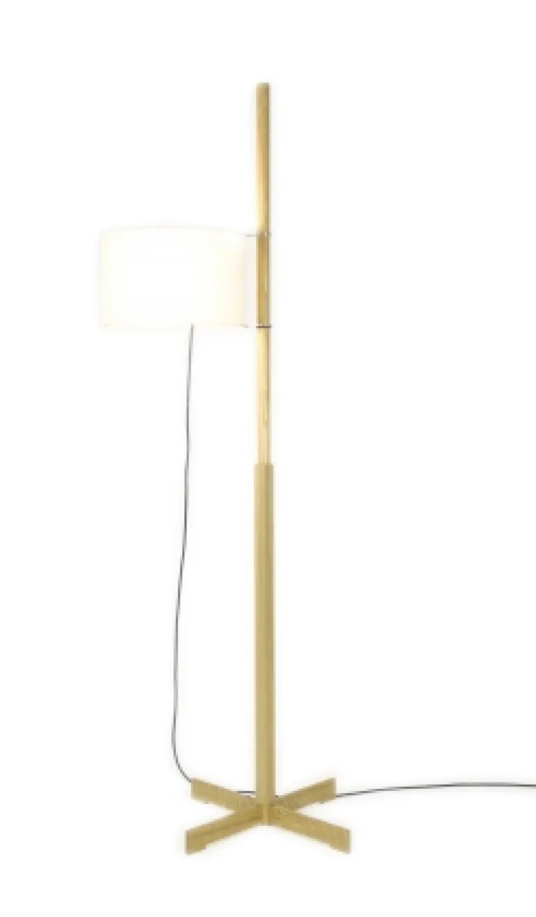 TMM gulvlampe, eg/hvid