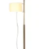 TMM gulvlampe, valnød/beige