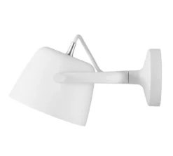 Tub væglampe, hvid