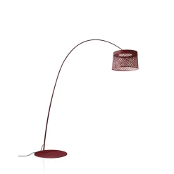 Twiggy Grid udendørs gulvlampe, rød