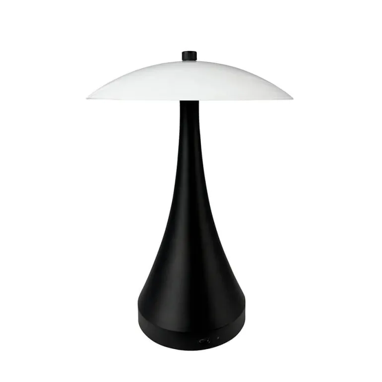 Vienna LED bordlampe / batterilampe Special Edition, sort/opal