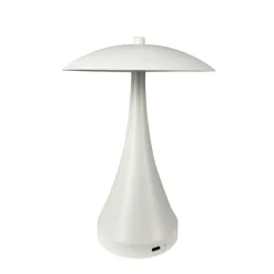 Vienna LED bordlampe / batterilampe, cremet hvid