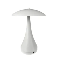 Vienna LED bordlampe / batterilampe, mat hvid