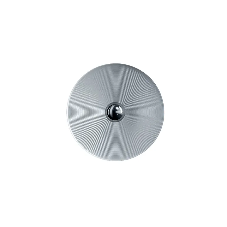 Vinyl Large væglampe/loftlampe, sølv