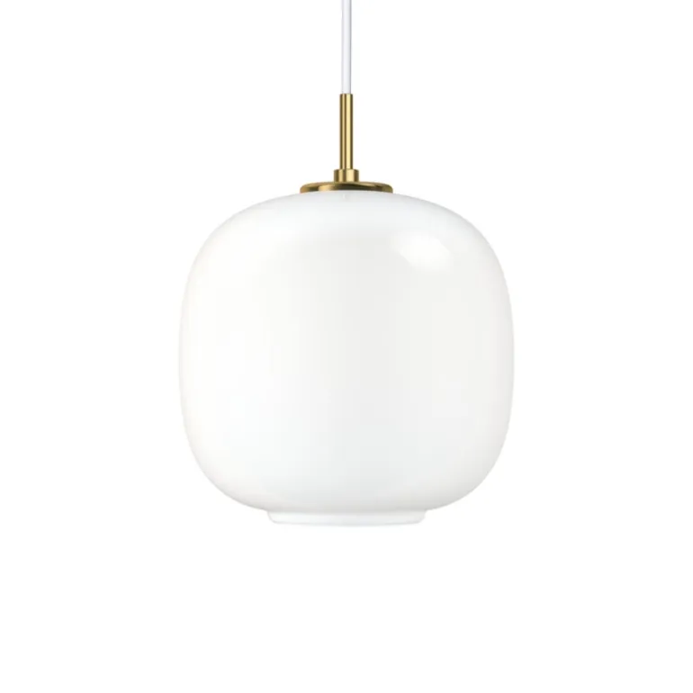 VL45 Radiohus Ø25 pendel, messing/opal