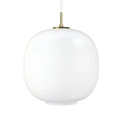 VL45 Radiohus Ø37 pendel, messing/opal
