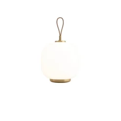 VL45 Radiohus Portable batteri- / bordlampe, messing/opal