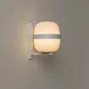 Wally Cestita væglampe, metallic hvid